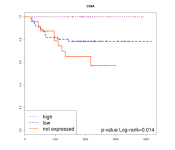 Mutanome and expression of immune response genes in microsatelite stable colon cancer